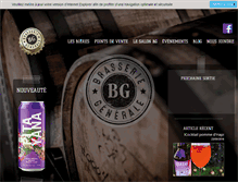 Tablet Screenshot of brasseriegenerale.com